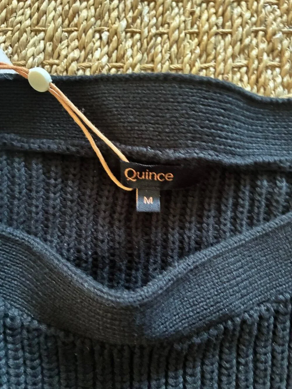 Quince Women's 100% Organic Cotton Fisherman Boatneck Sweater, Size M